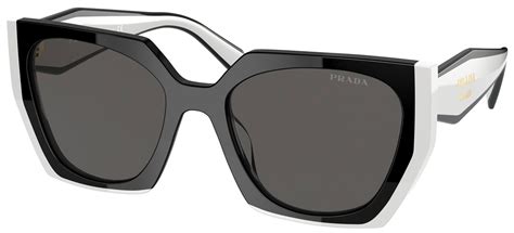 prada sunglasses black and white